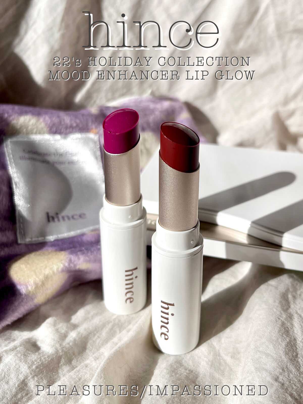 ヒンス　hince リップ　セット　ベルベット　ムードインハンサー　グロウ ＼20%OFF 11月11日(火) 1:59まで／hince公式ヒンス