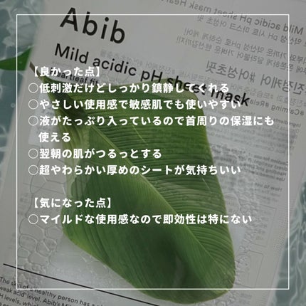 弱酸性pHシートマスク ドクダミフィット/Abib /シートマスク・パックを使ったクチコミ(2枚目)