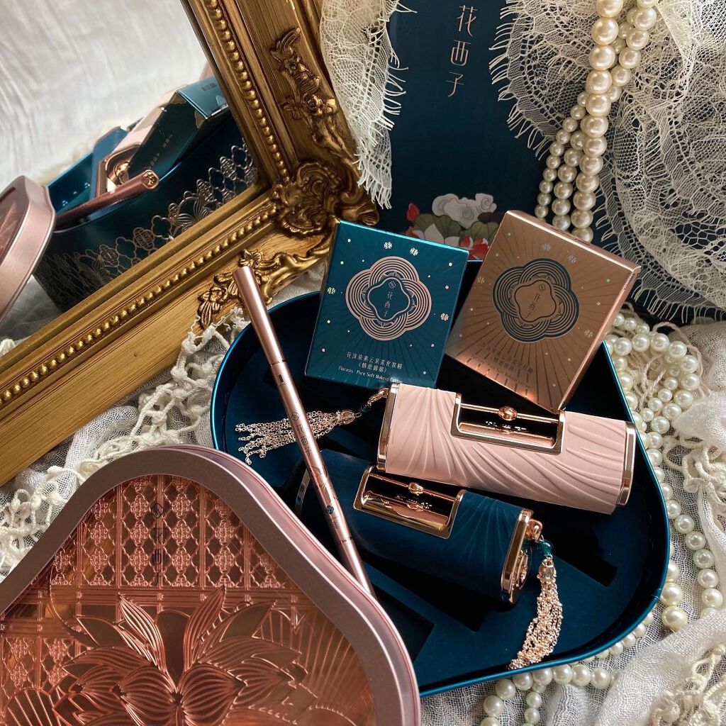 百花同心錠 彫刻リップ/花西子/口紅を使ったクチコミ（1枚目）