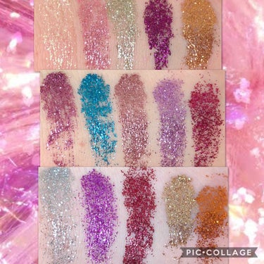 Beauty glazed Pressed Glitter Eye Shadow Paletteのクチコミ「💜6Palettes第2弾💜


こんばんは🙋‍♂️🌸

今日は先日買いまくったアイシャドウパ.....」（2枚目）