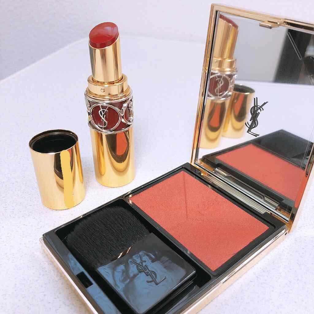ルージュ ヴォリュプテ シャイン/YVES SAINT LAURENT BEAUTE/口紅を使ったクチコミ（1枚目）