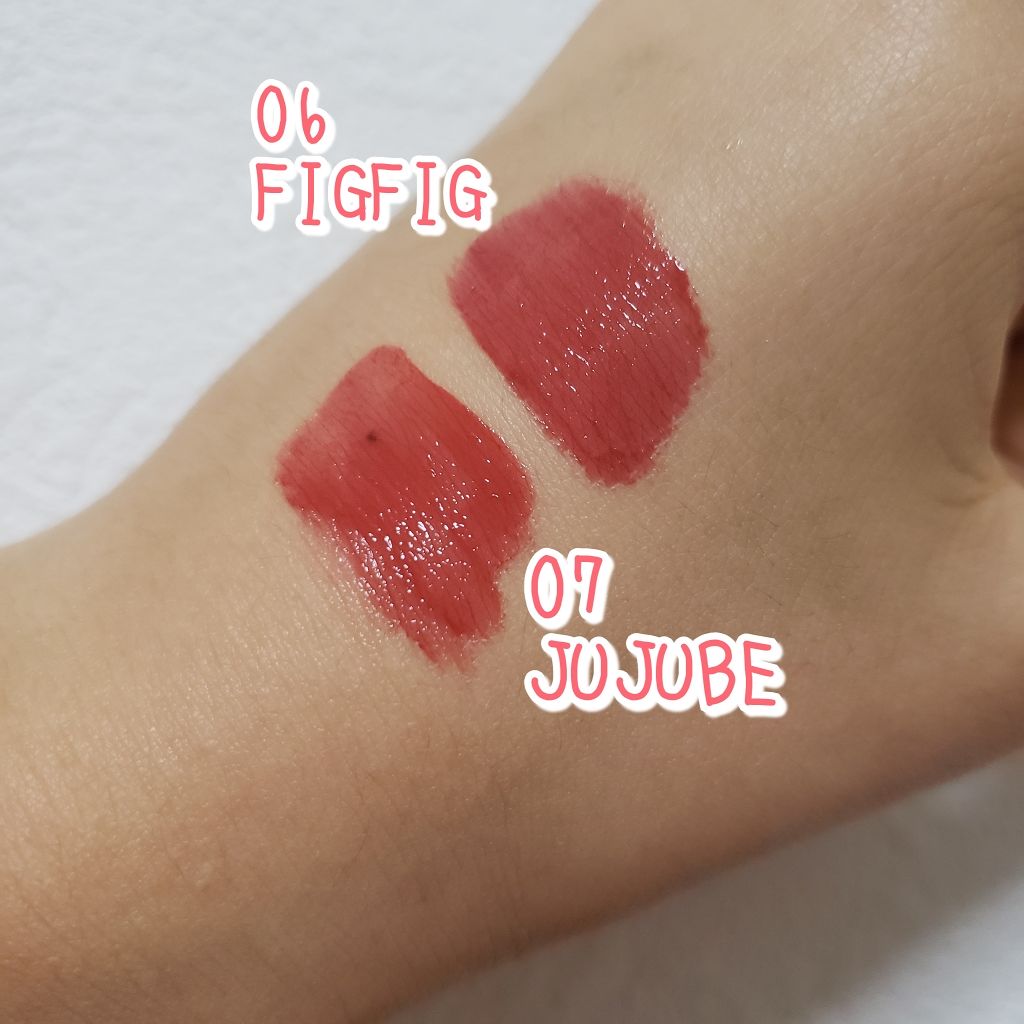 ジューシーラスティングティント/rom&nd/リップティントを使ったクチコミ（2枚目）