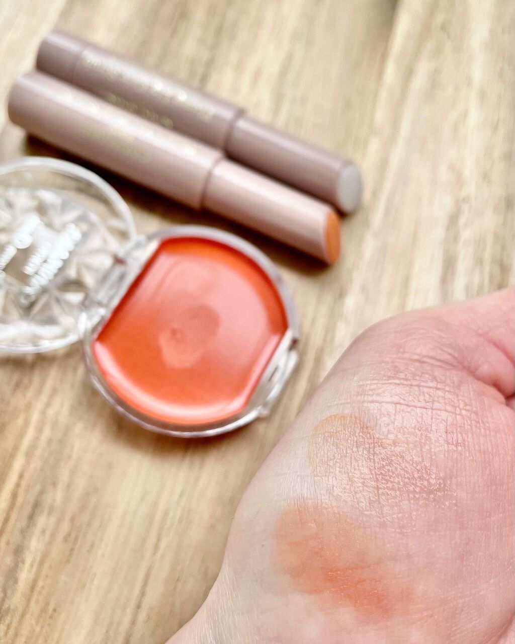 クリームチーク/キャンメイク/ジェル・クリームチークを使ったクチコミ（2枚目）