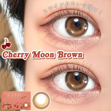 Cherry moon 1Month/OLENS/カラーコンタクトレンズを使ったクチコミ(1枚目)
