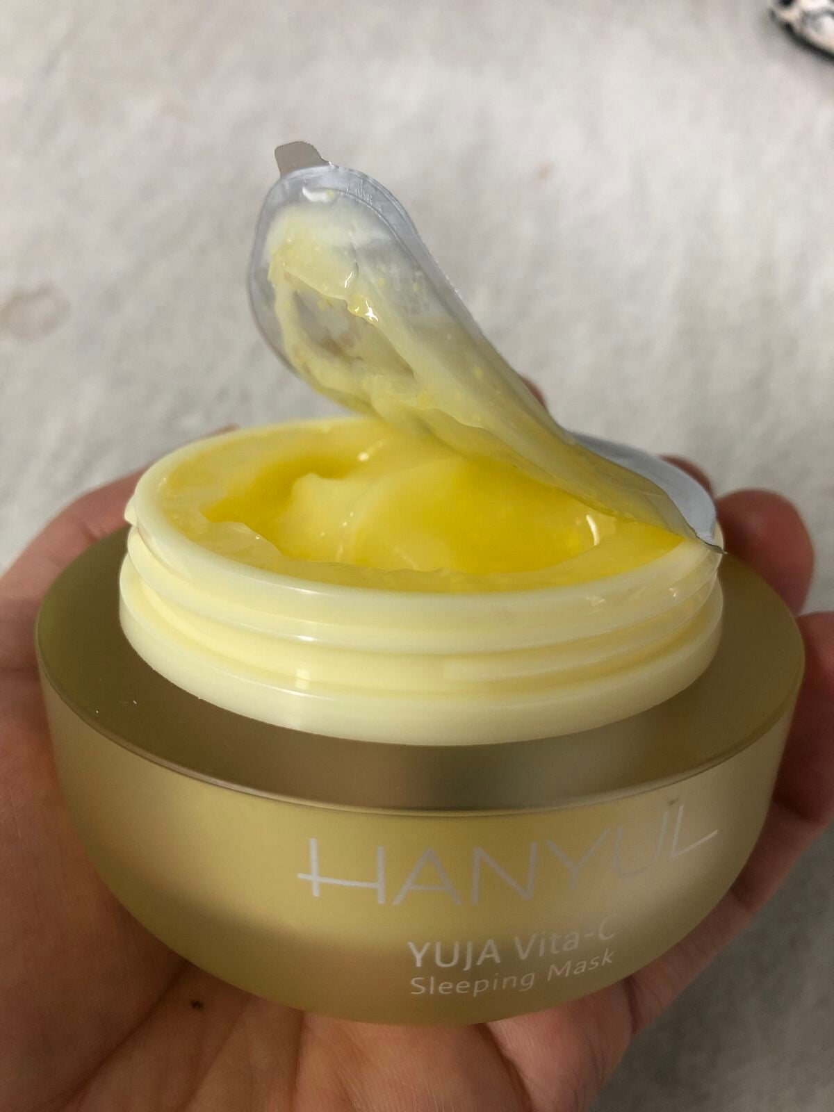 月光ゆず睡眠パック(旧バージョン)/HANYUL(ハンユル)/フェイスクリームを使ったクチコミ(3枚目)