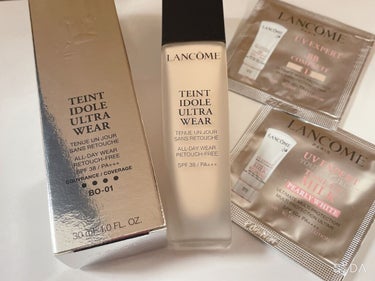 LANCOME UV エクスペール トーンアップnのクチコミ「LANCOMEのリキッドファンデ買った時に付いてきたサンプルです💡

【使った商品】LANCO.....」（1枚目）