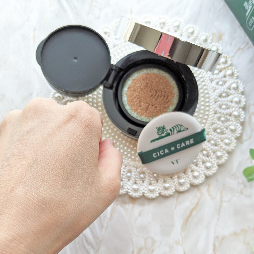 CICAレッドネスカバークッション/VT/クッションファンデーションを使ったクチコミ(7枚目)