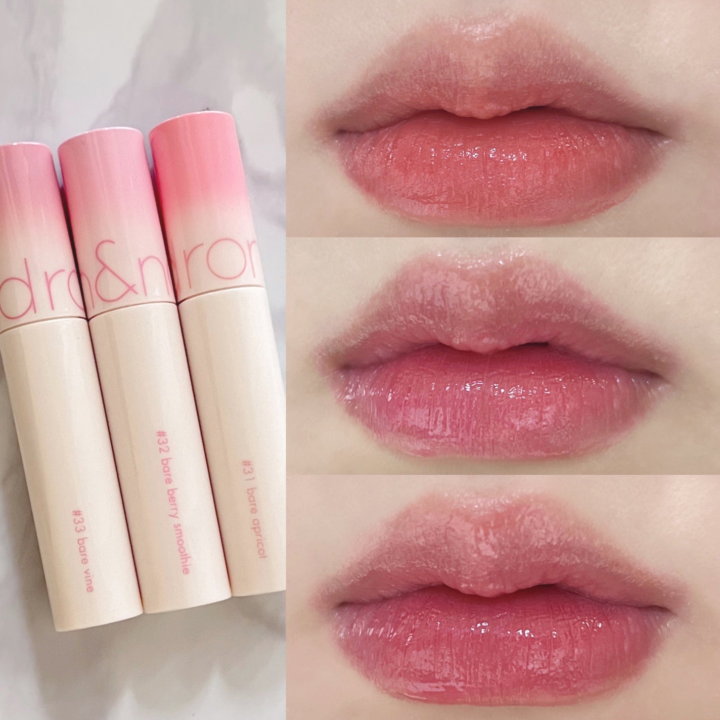 ジューシーラスティングティント/rom&nd/リップティントを使ったクチコミ(1枚目)