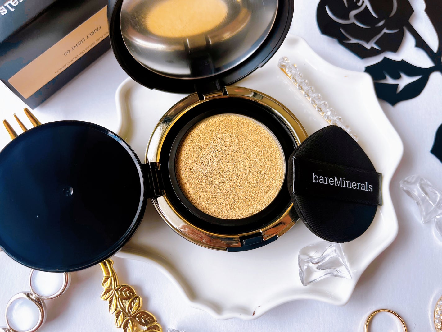 オリジナル ピュア セラム カバーアップ クッション/bareMinerals/クッションファンデーションを使ったクチコミ(2枚目)