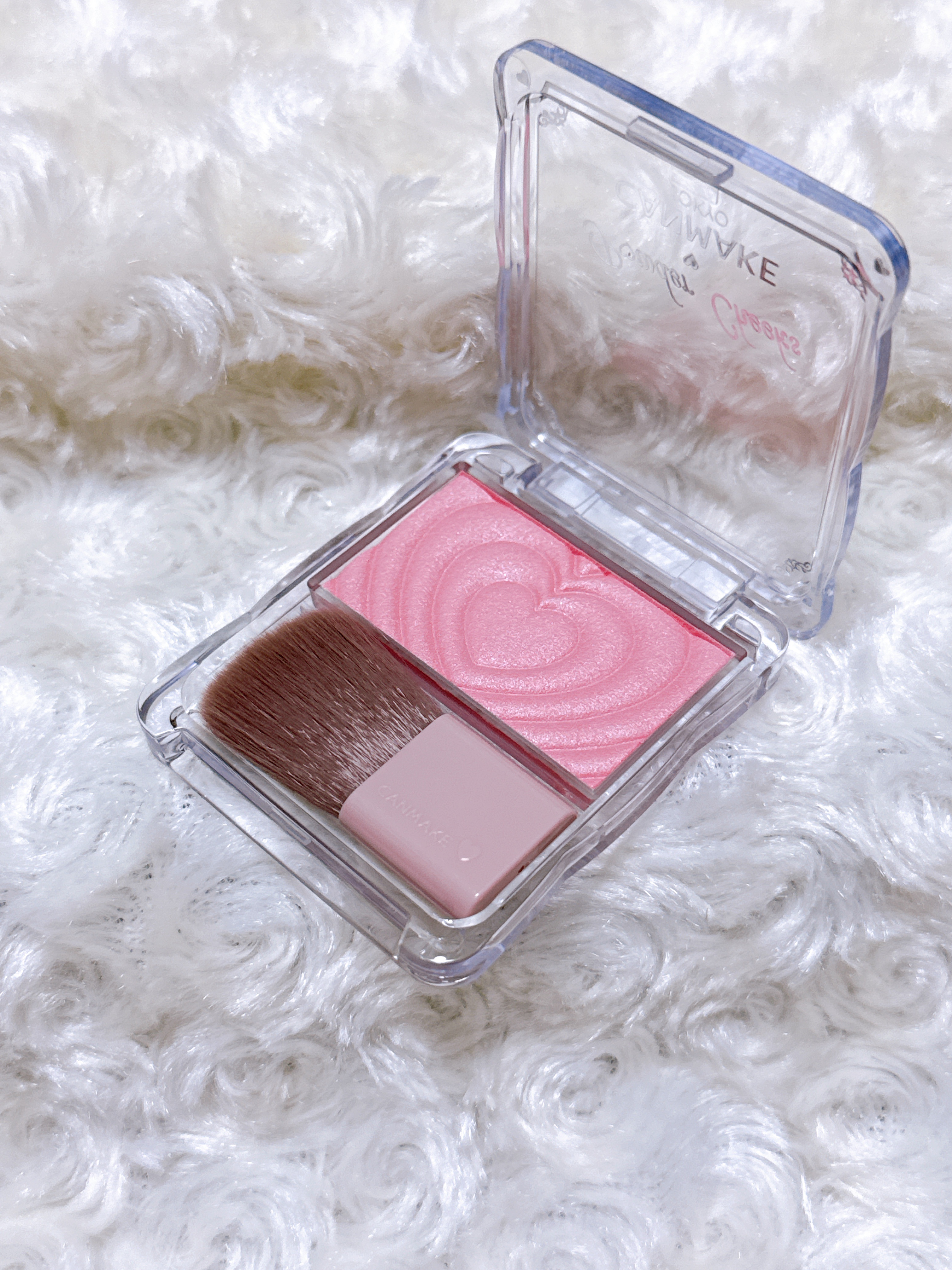 パウダーチークス P01 パワフルピンク/キャンメイク/パウダーチークを使ったクチコミ（2枚目）