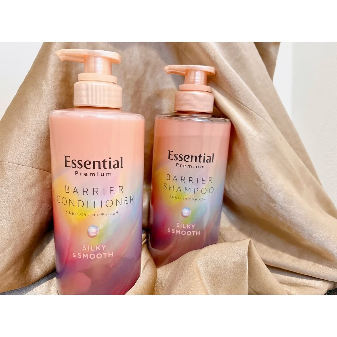 エッセンシャルプレミアム バリアシャンプー・コンディショナー シルキー＆スムース/エッセンシャル/市販シャンプーを使ったクチコミ（1枚目）