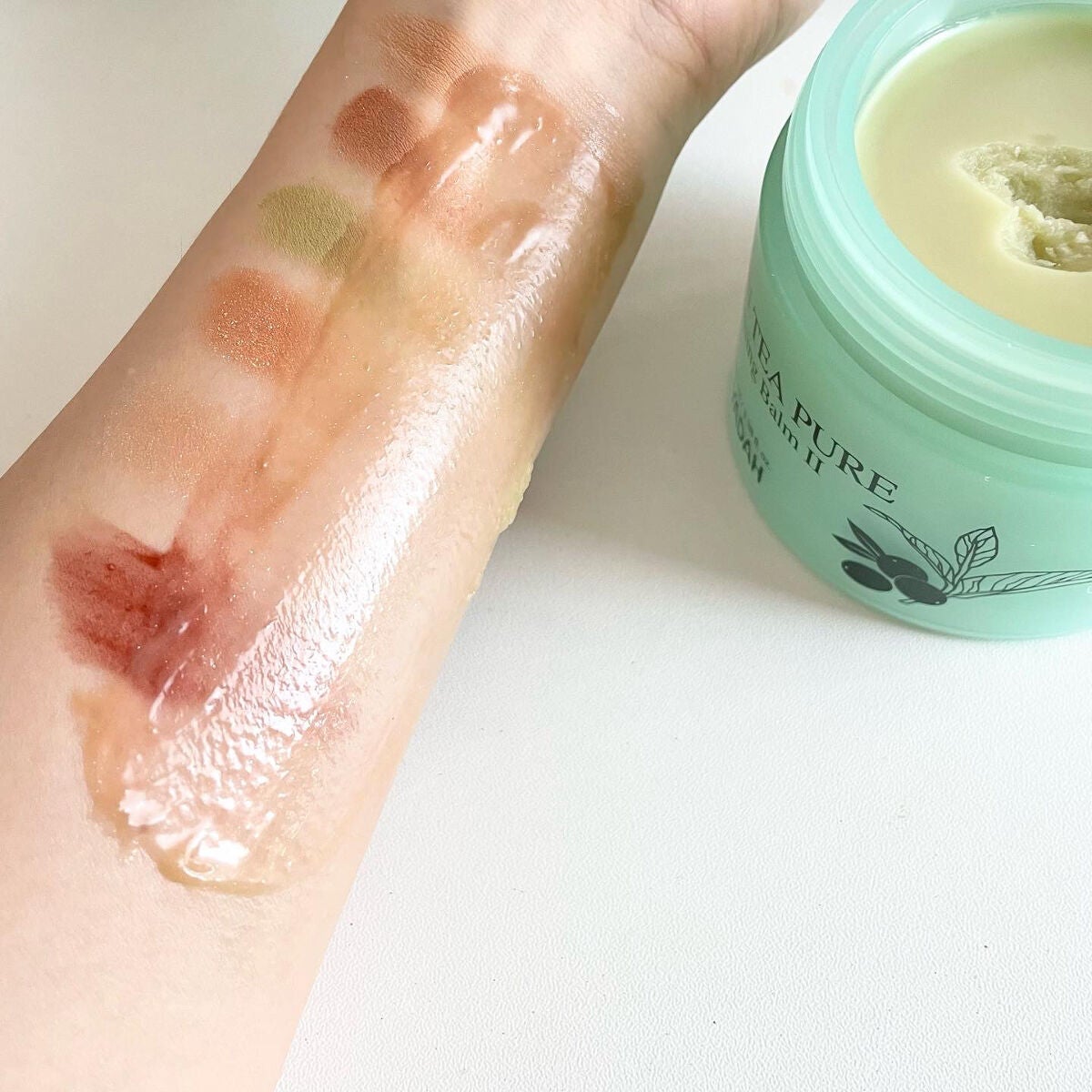 グリーンティーピュアクレンジングバームⅡ/YADAH/クレンジングバームを使ったクチコミ(4枚目)