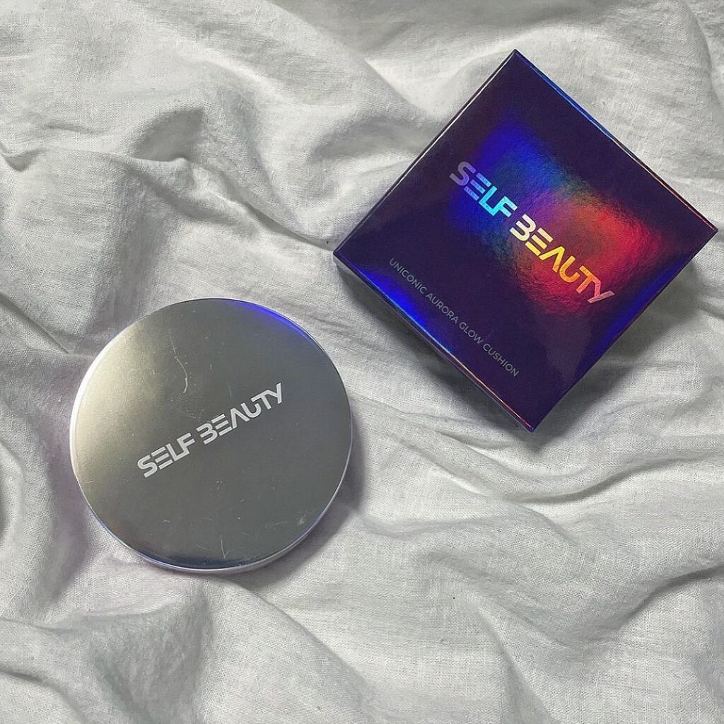 ユニコーン オーロラ光彩クッション/SELF BEAUTY/クッションファンデーションを使ったクチコミ（2枚目）