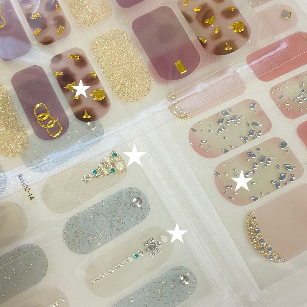 ネイルシール/Qoo10/ネイルシールを使ったクチコミ(2枚目)