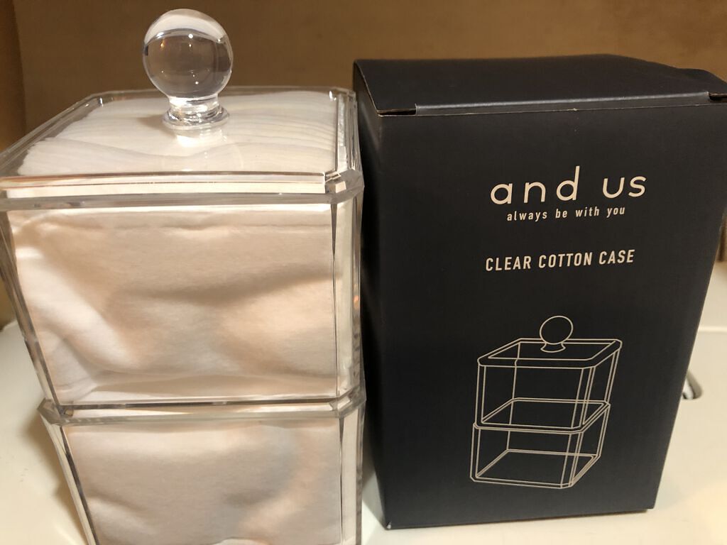 クリアコットンケース/and us/その他化粧小物を使ったクチコミ（1枚目）