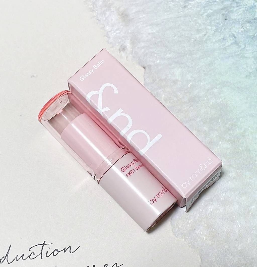 アンドバイロムアンド グラッシーバーム PK01 ベアローズ/&nd by rom&nd/口紅を使ったクチコミ（2枚目）