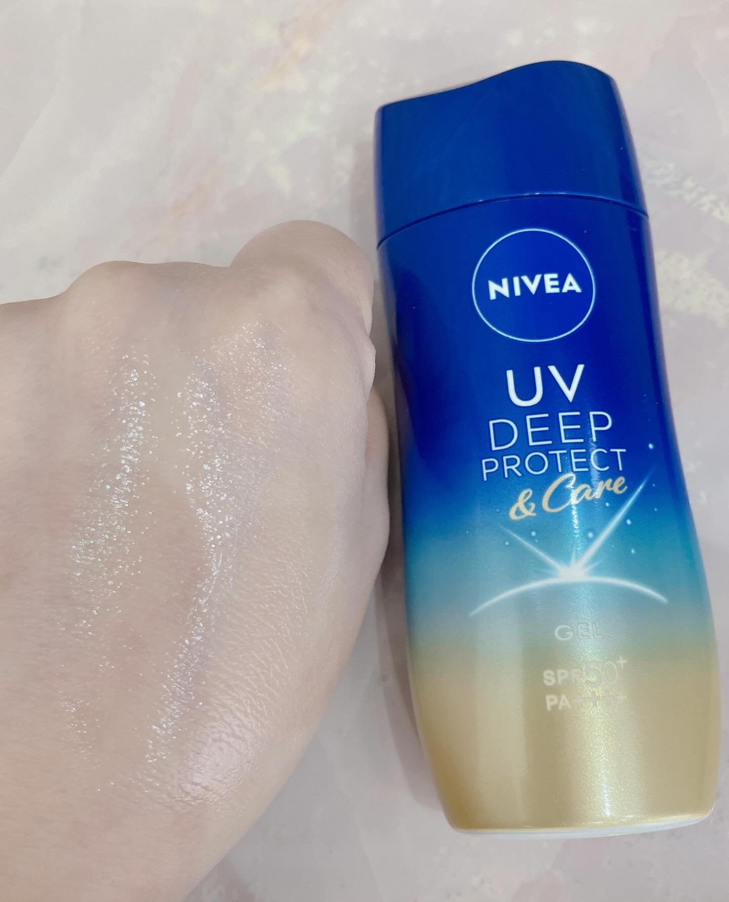 ニベアUV ディープ プロテクト＆ケア ジェル/ニベア/日焼け止めジェルを使ったクチコミ（3枚目）