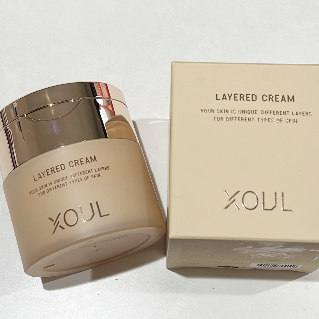 レイヤードクリーム 50g/XOUL/フェイスクリームを使ったクチコミ（1枚目）