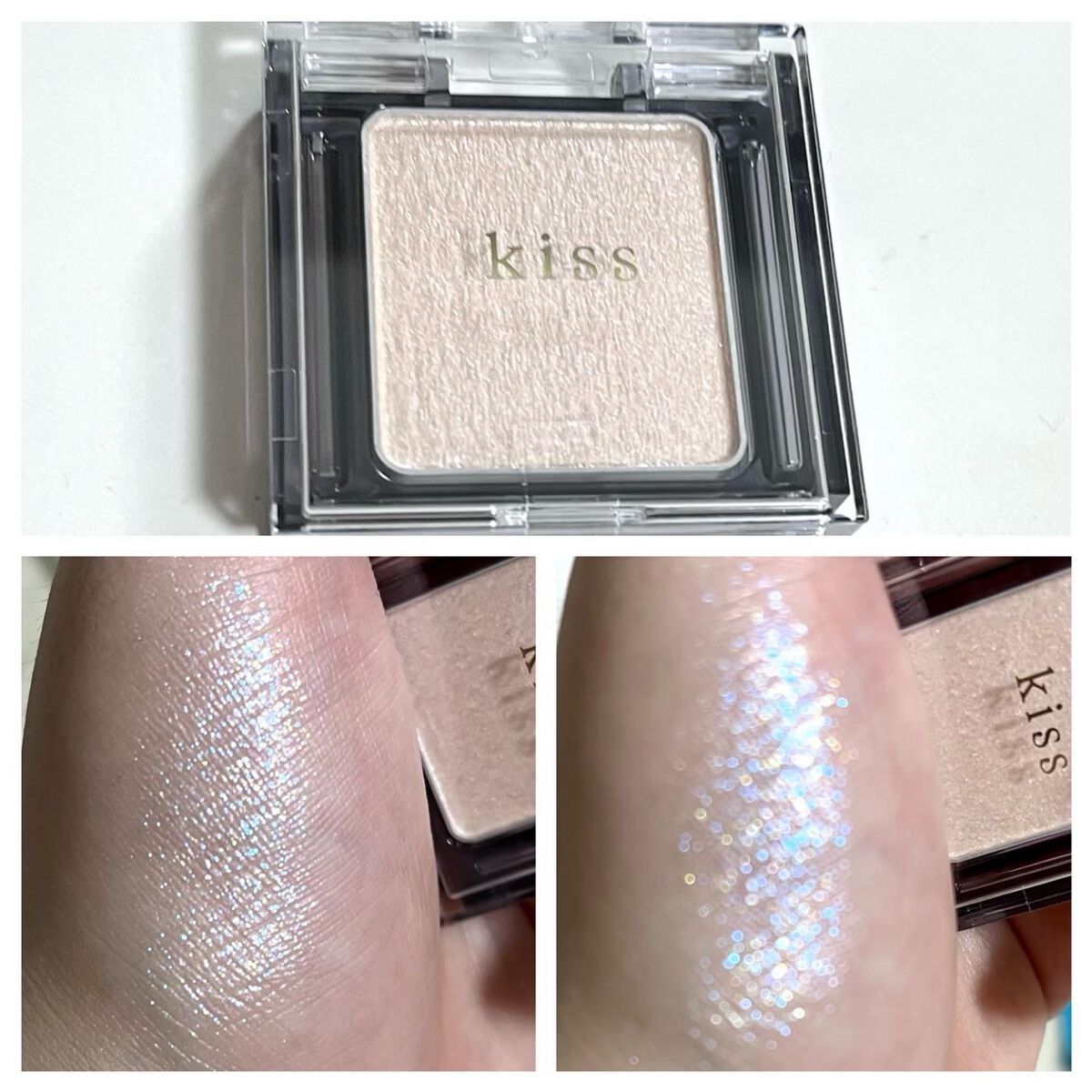 シアー グリッターアイズ/KiSS/単色アイシャドウを使ったクチコミ(3枚目)