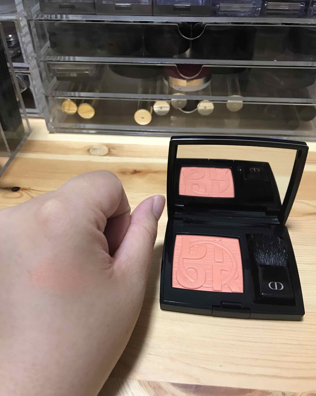 【旧】ディオールスキン ルージュ ブラッシュ 431 ピーチ バレー/Dior/パウダーチークを使ったクチコミ（2枚目）