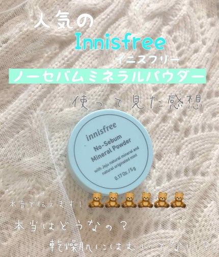 ノーセバム ミネラルパウダー/innisfree/ルースパウダーを使ったクチコミ(1枚目)