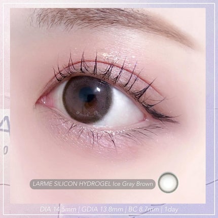 ラルム シリコーンハイドロゲル ダブルモイストUV ワンデー/LARME/カラーコンタクトレンズを使ったクチコミ(2枚目)