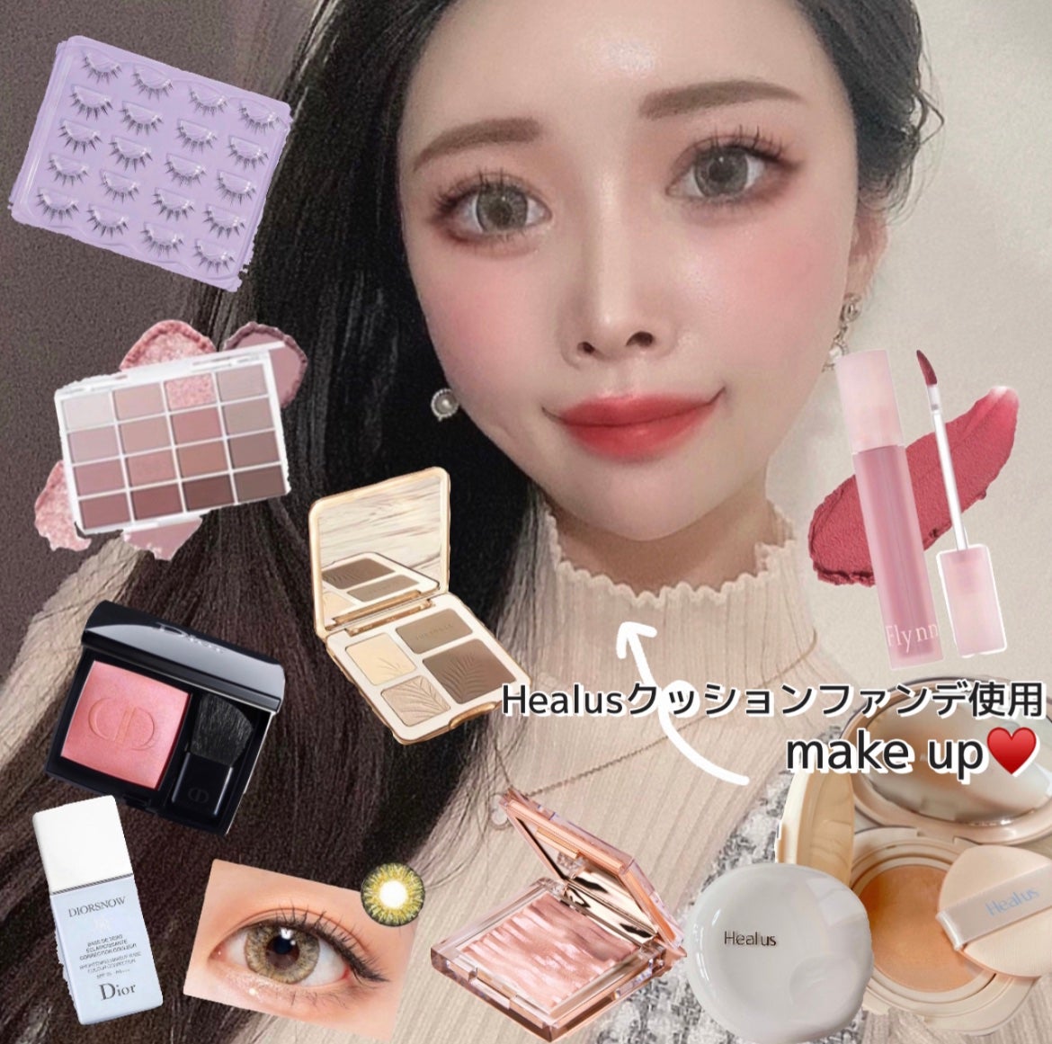 ブリージンググロークッション/Healus/クッションファンデーションを使ったクチコミ(5枚目)