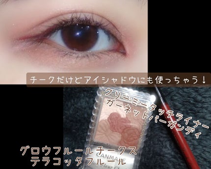 グロウフルールチークス/キャンメイク/パウダーチークを使ったクチコミ(1枚目)
