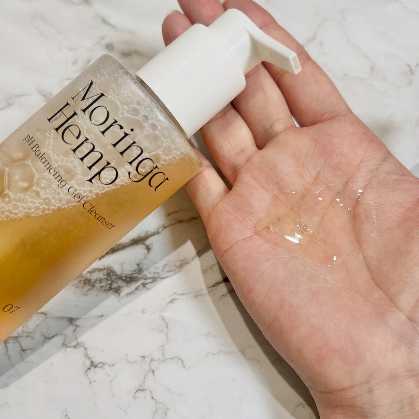 モリンガヘンプpHバランシングジェルクレンザー/NATURAL DERMA PROJECT/クレンジングジェルを使ったクチコミ(2枚目)