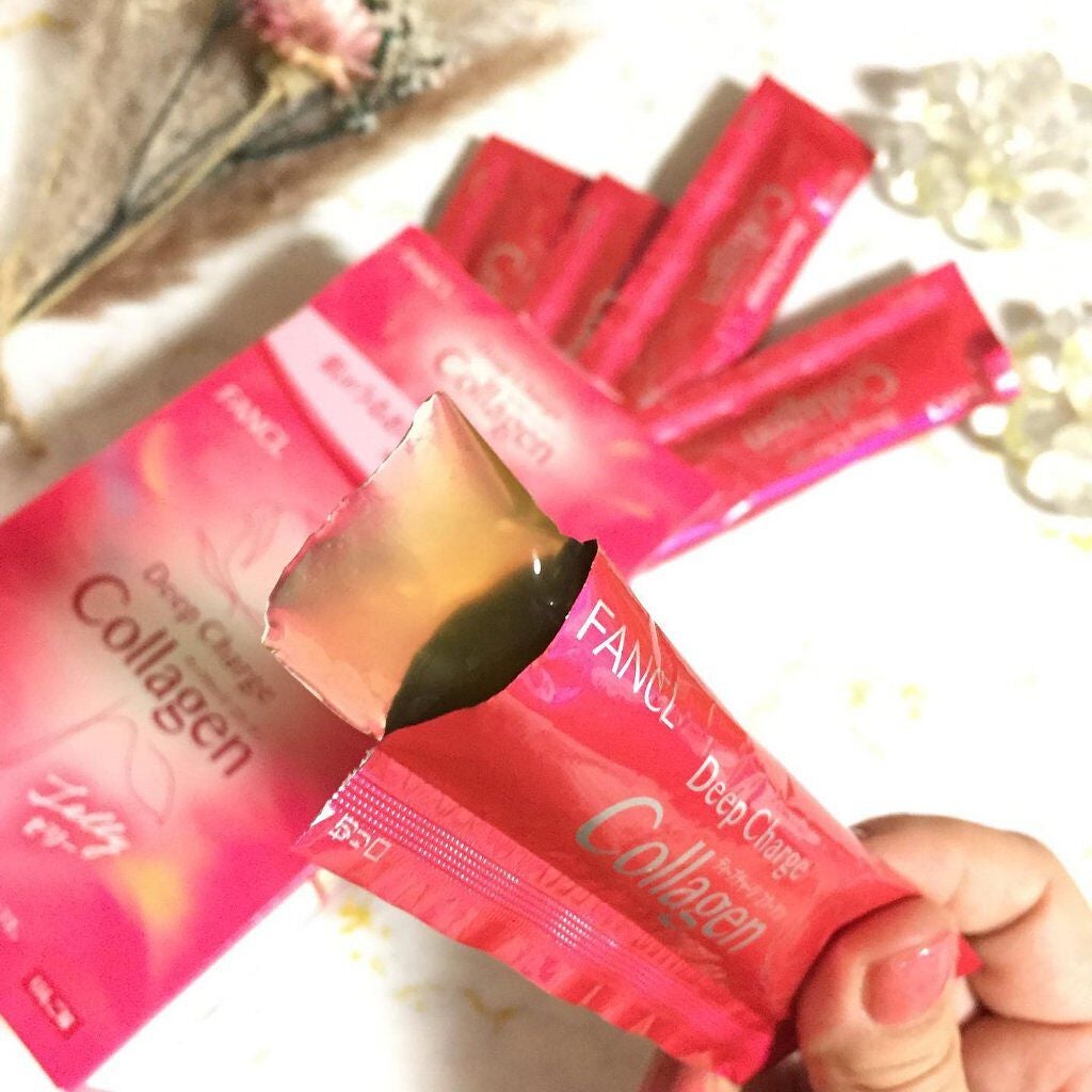 ディープチャージ コラーゲン スティックゼリー/ファンケル/美容サプリメントを使ったクチコミ(3枚目)