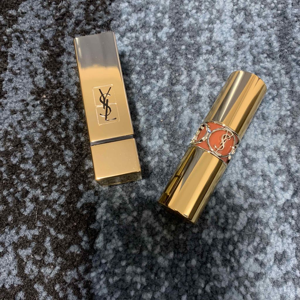 ルージュ ヴォリュプテ シャイン/YVES SAINT LAURENT BEAUTE/口紅を使ったクチコミ(2枚目)