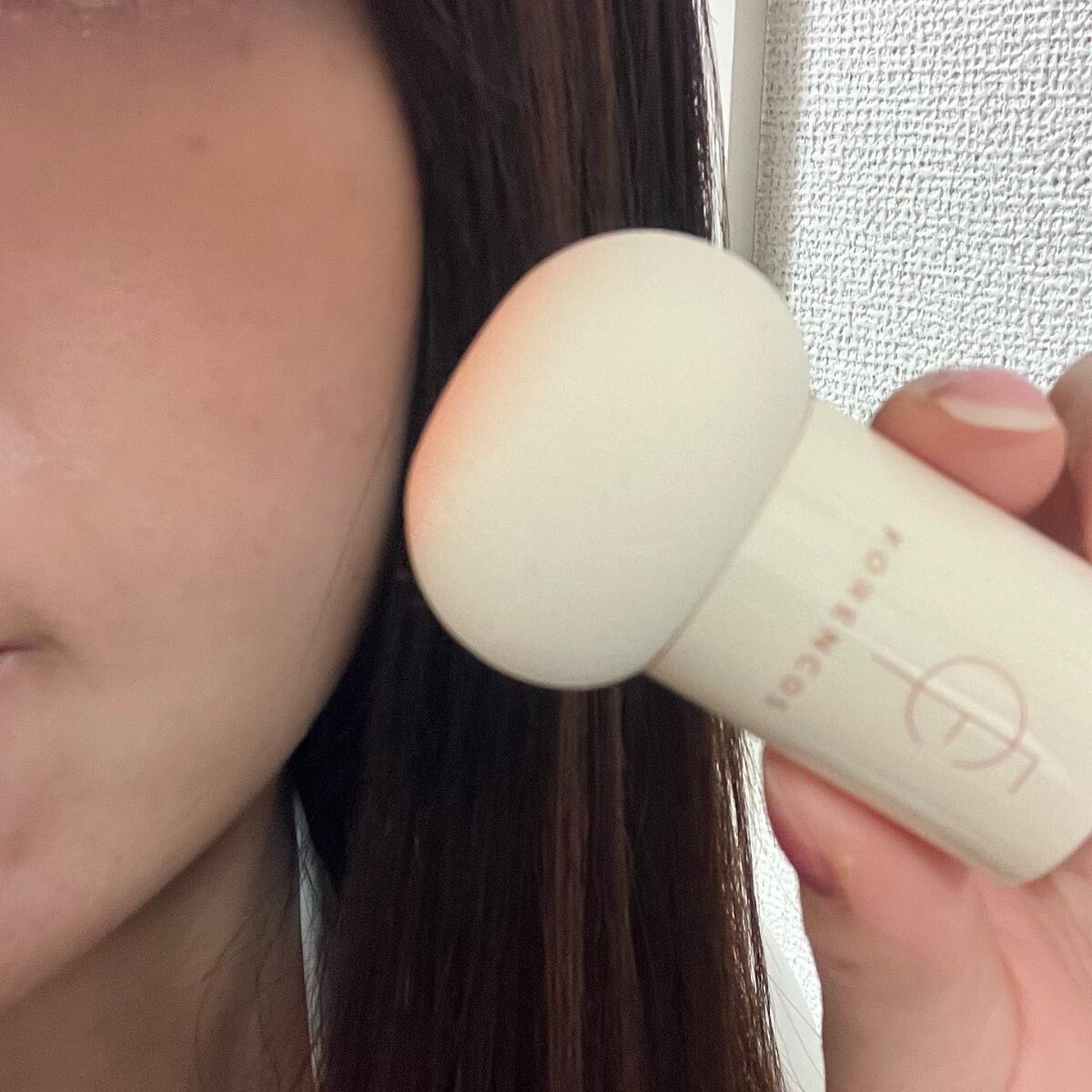 ベアブラッシャー パフ付き/フォレンコス/パウダーチークを使ったクチコミ(3枚目)