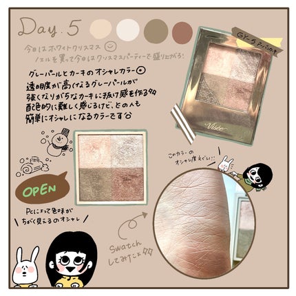 ニュアンス デューイ クリエイター/Visée/アイシャドウパレットを使ったクチコミ(6枚目)