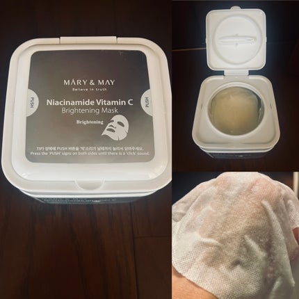 ナイアシンアミドビタミンC ブライトニングマスク/MARY&MAY/シートマスク・パックを使ったクチコミ(1枚目)