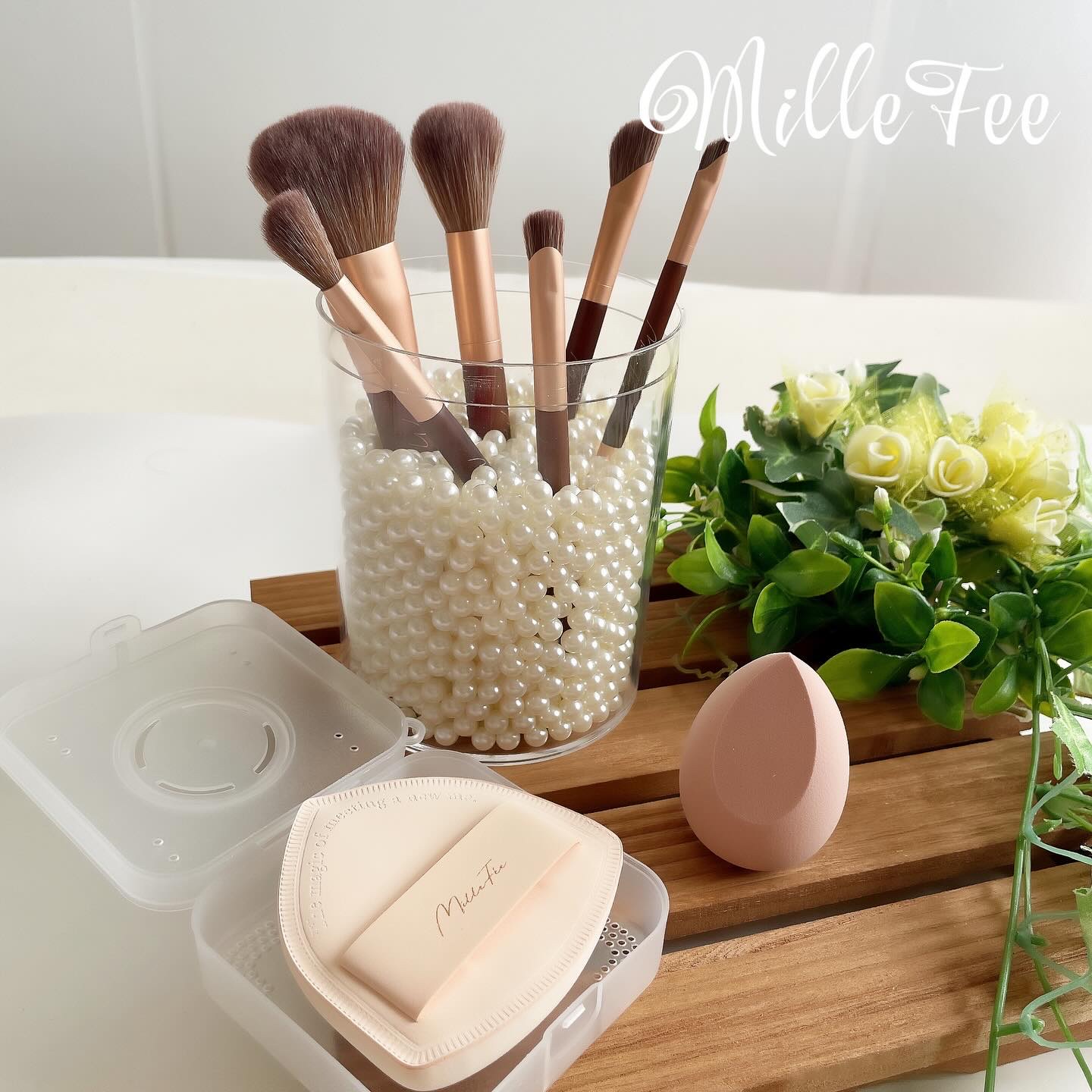 フェアリーメイクアップブラシセット/MilleFée/メイクブラシを使ったクチコミ（1枚目）