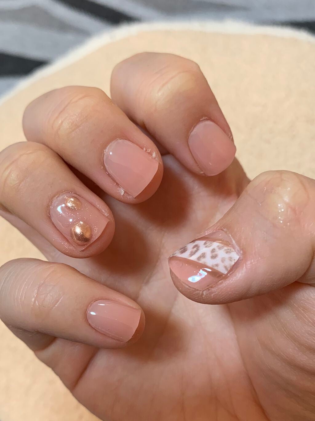 セミキュアジェルネイル(ハンド)/ohora/ネイルシールを使ったクチコミ(2枚目)