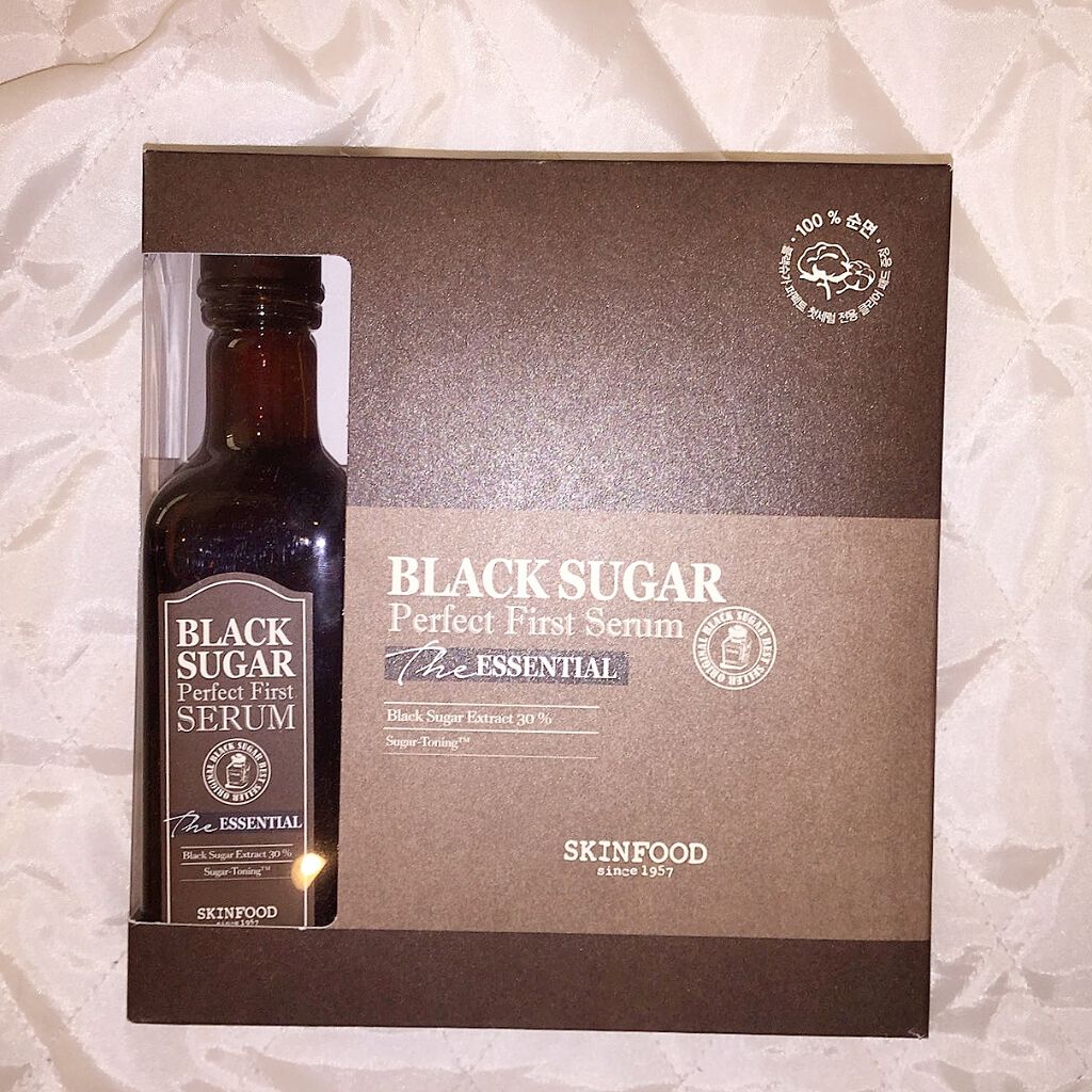 ブラックシュガー パーフェクト ファーストセラム ザ・エッセンシャル/SKINFOOD/美容液を使ったクチコミ(2枚目)