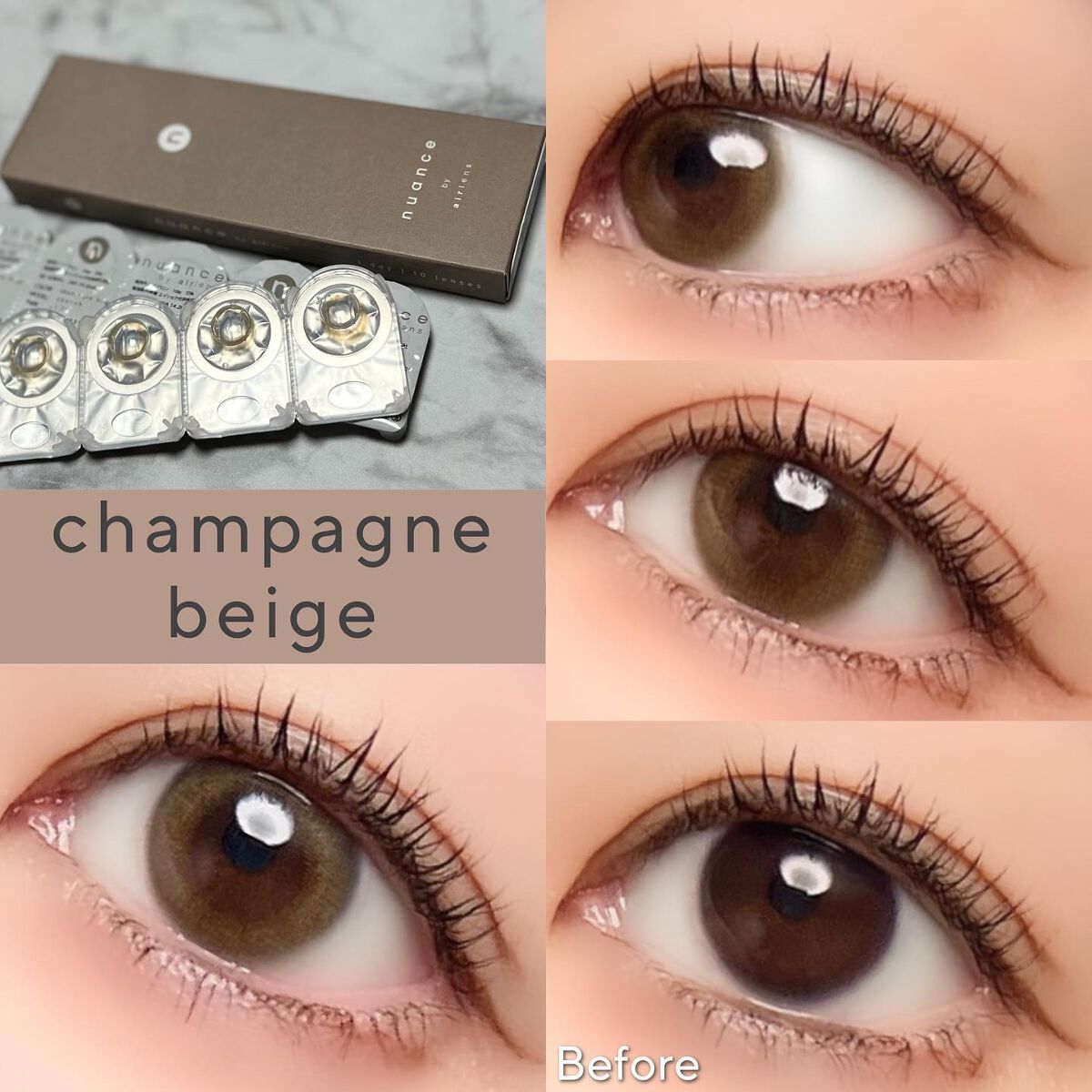 nuance by airlens/airlens/カラーコンタクトレンズを使ったクチコミ(8枚目)