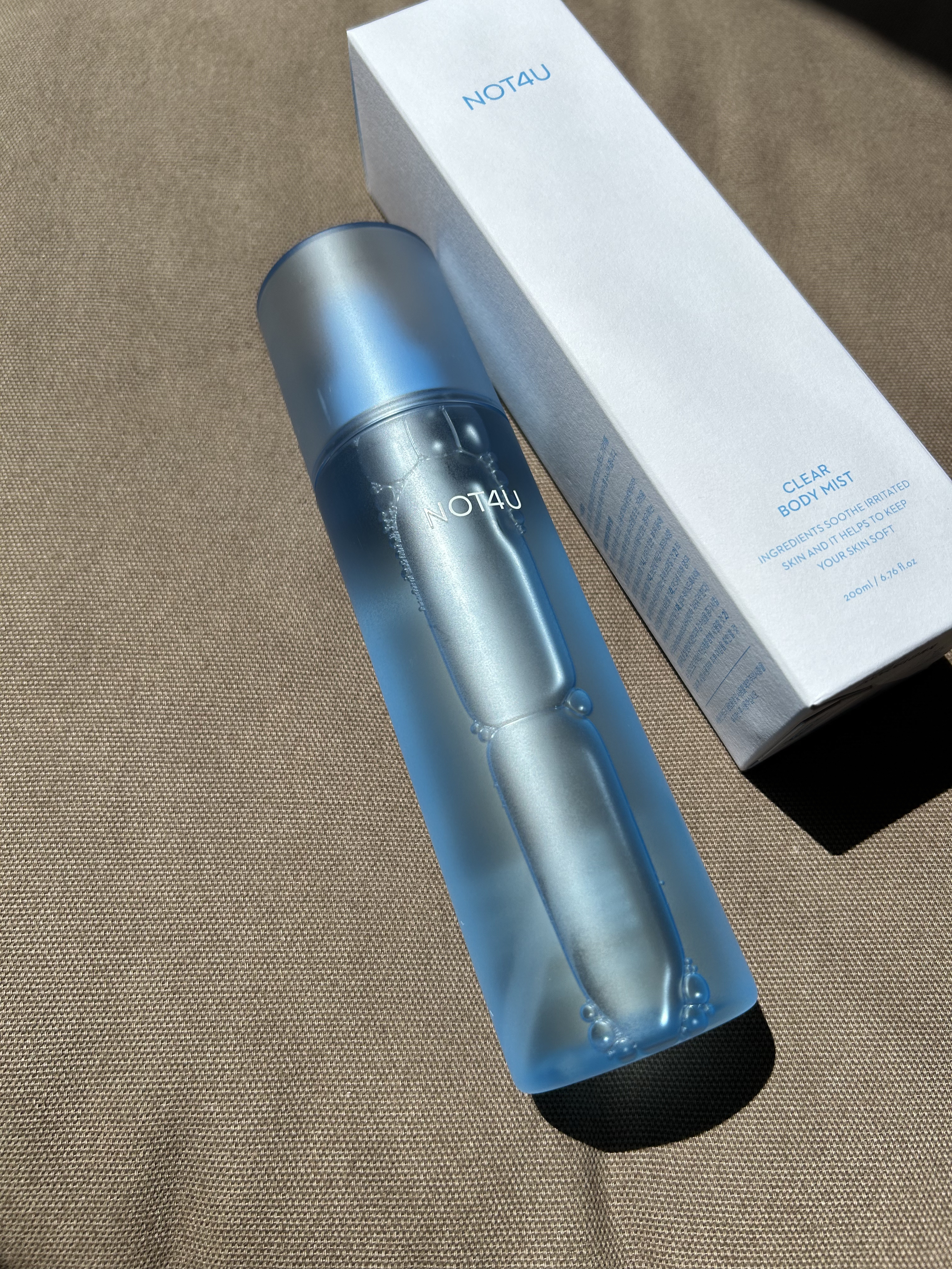 NOT4U クリア ボディミスト/NOT4U/ミスト状化粧水を使ったクチコミ（1枚目）