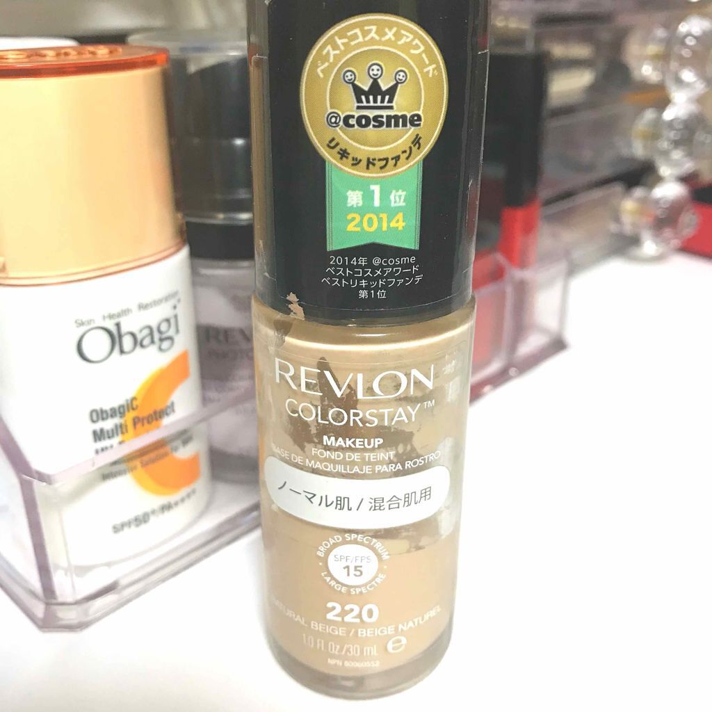 カラーステイ メイクアップ/REVLON/リキッドファンデーションを使ったクチコミ(1枚目)