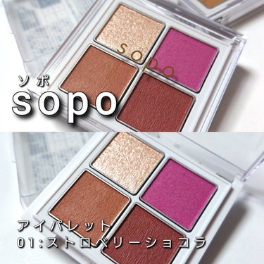 アイパレット/sopo/アイシャドウパレットを使ったクチコミ（2枚目）