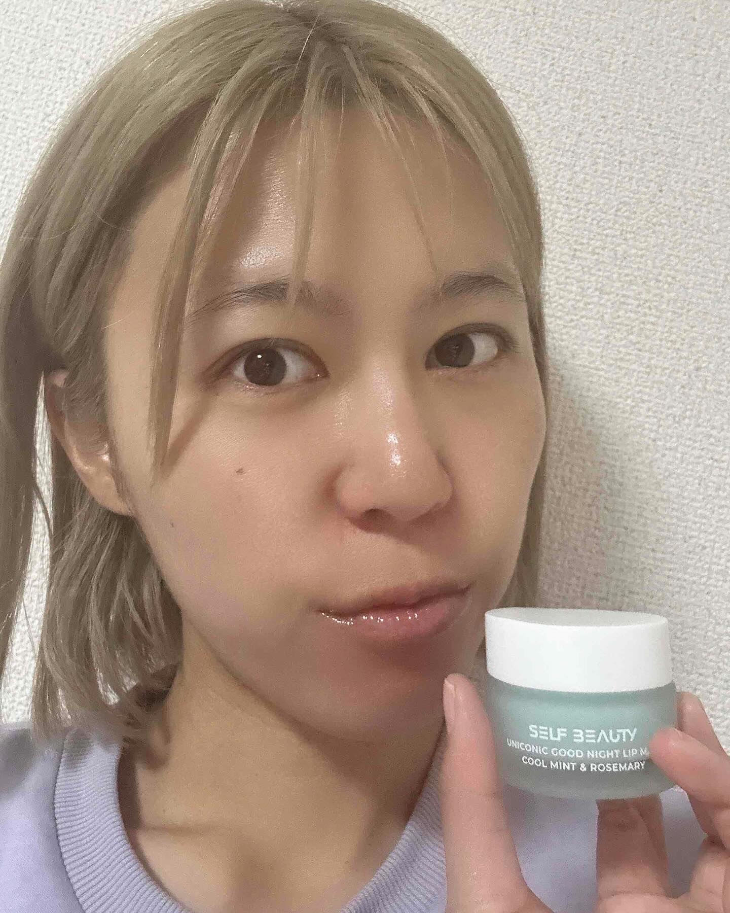 ユニコーングッドナイトリップマスク クールミント＆ローズマリー/SELF BEAUTY/リップマスクを使ったクチコミ（3枚目）