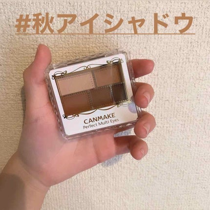 パーフェクトマルチアイズ/キャンメイク/アイシャドウパレットを使ったクチコミ(1枚目)