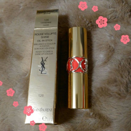 ルージュ ヴォリュプテ シャイン/YVES SAINT LAURENT BEAUTE/口紅を使ったクチコミ(1枚目)