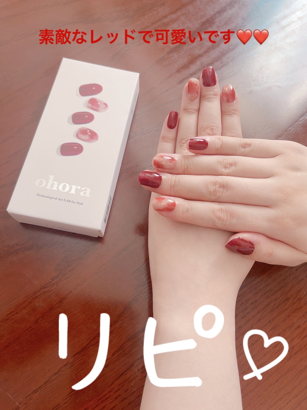 セミキュアジェルネイル（ハンド） ND-187 N Mulberry (Blooming Collection)/ohora/ネイルシールを使ったクチコミ（3枚目）