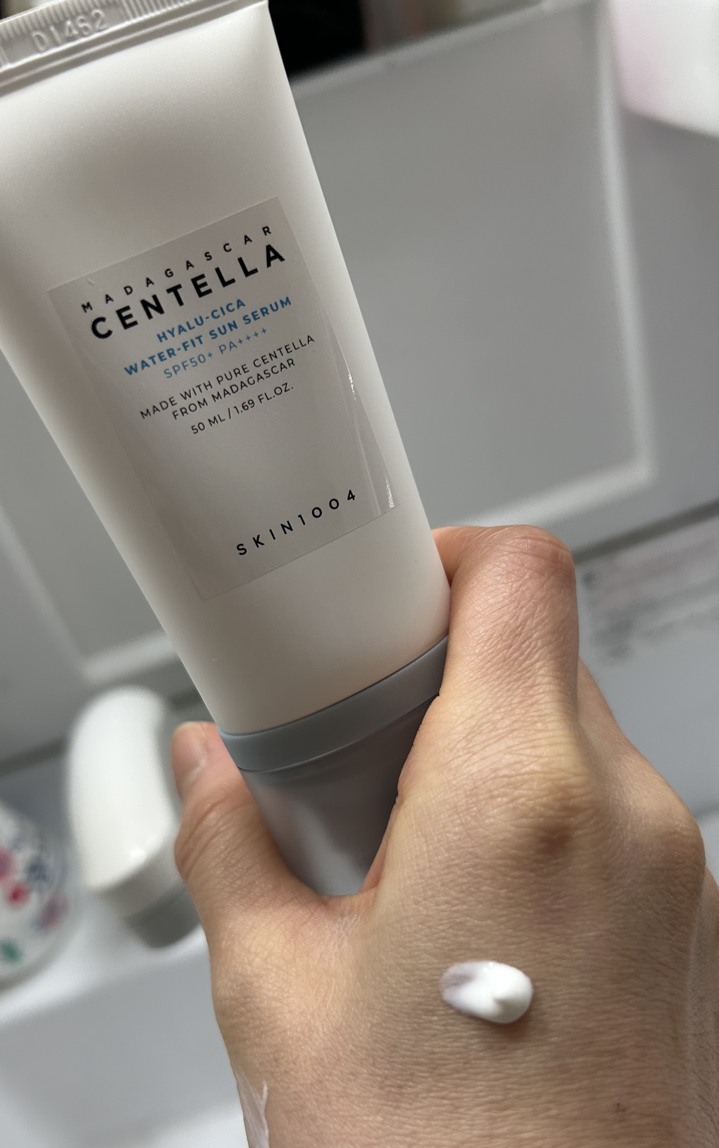 ヒアルーシカ ウォーターフィット サンセラム/SKIN1004/日焼け止めローションを使ったクチコミ（1枚目）