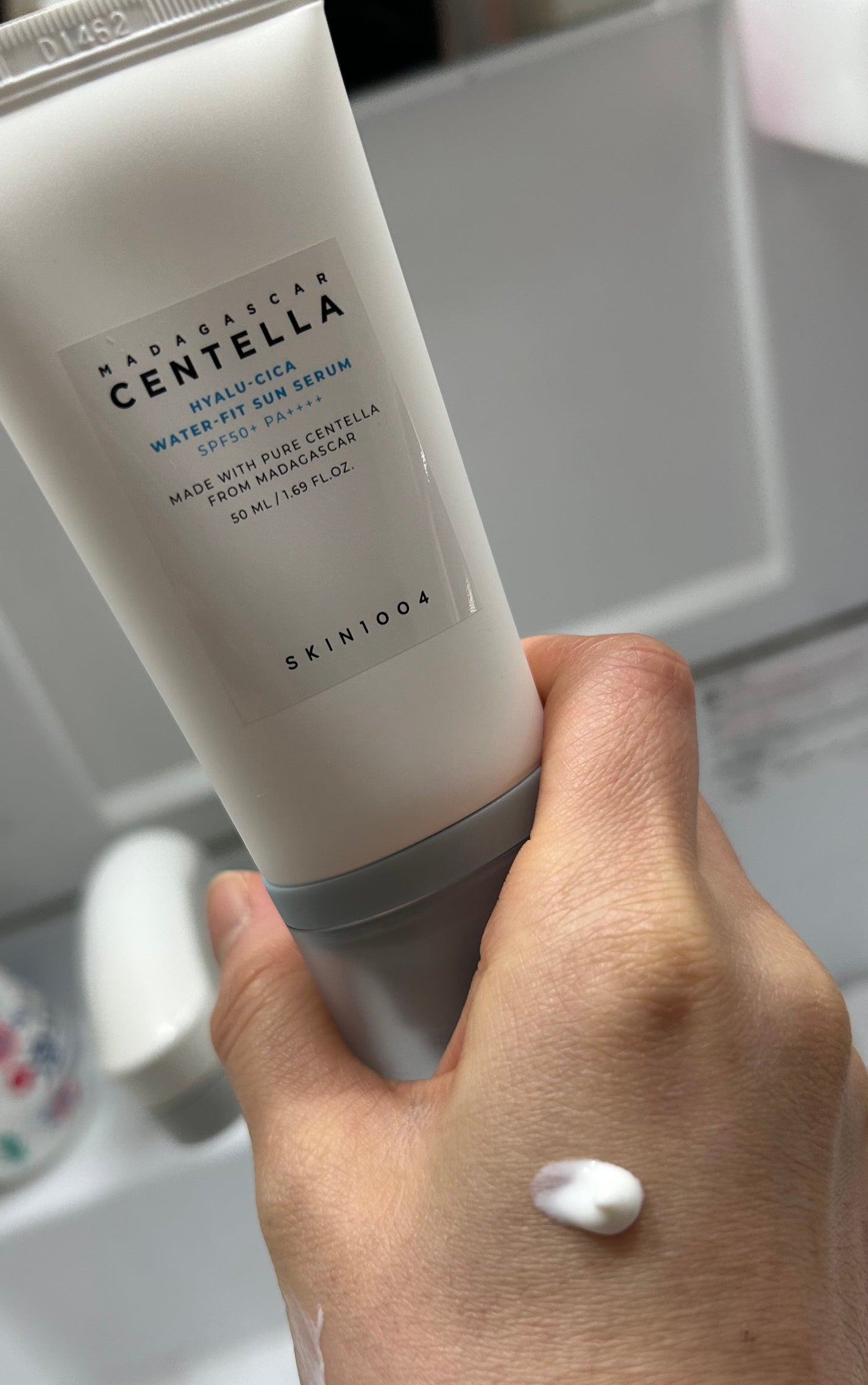 ヒアルーシカ ウォーターフィット サンセラム/SKIN1004/日焼け止めローションを使ったクチコミ(1枚目)