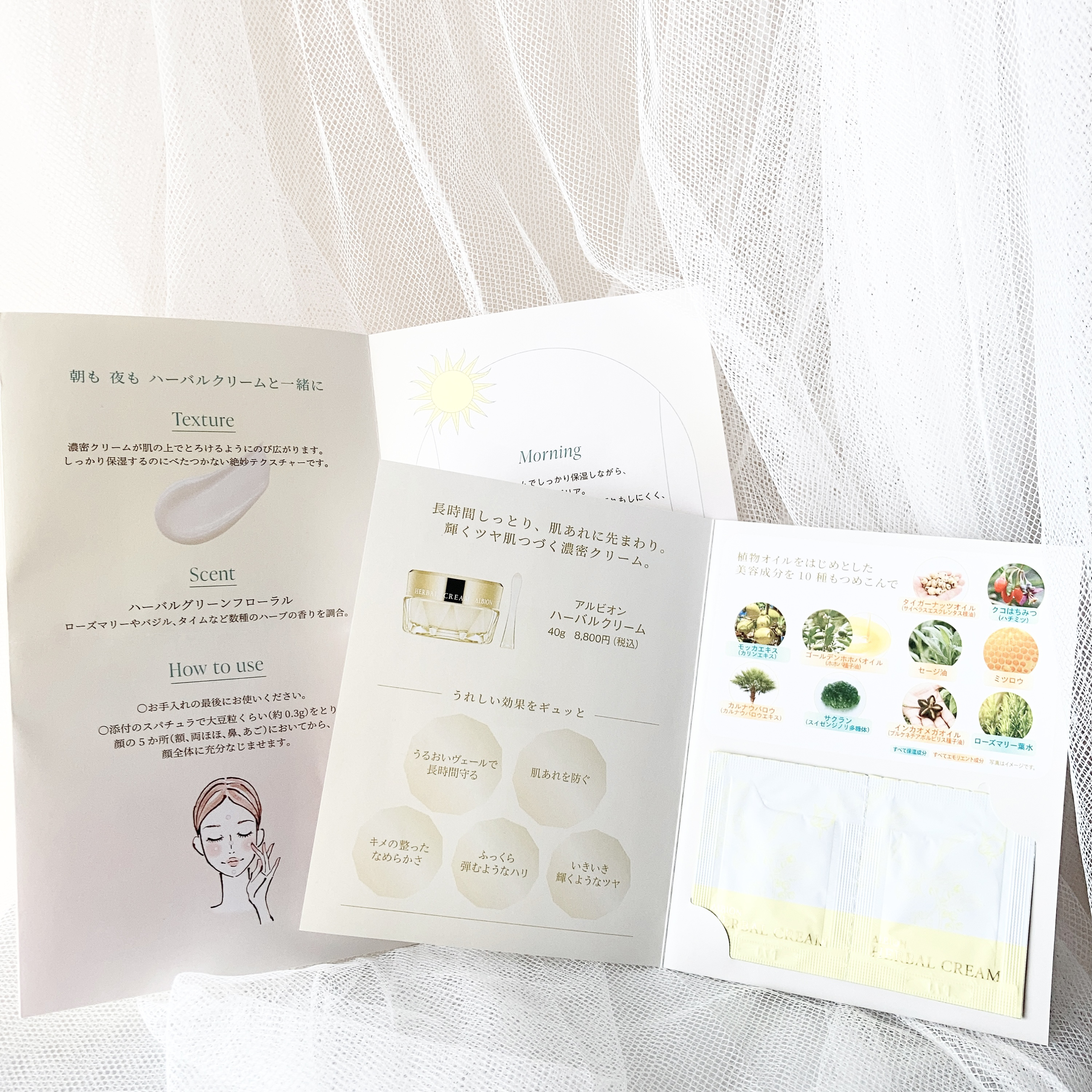 ALBION アルビオン ハーバルクリームのクチコミ「📝サンプル備忘録📝
ーーーーーーーーーーーーーーーー
ALBION
アルビオン ハーバルクリー.....」（2枚目）