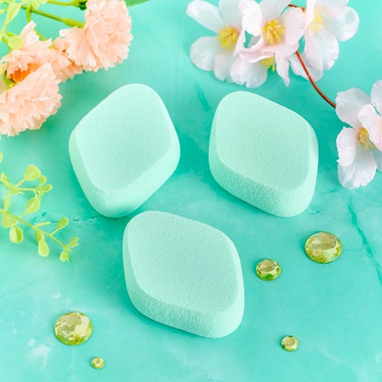 シフォンタッチスポンジN ダイヤ型 3P MG/ロージーローザ/パフ・スポンジを使ったクチコミ(1枚目)