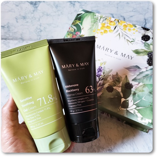 イデベノン＋ブラックベリー インテンスクリーム/MARY&MAY/フェイスクリームを使ったクチコミ（2枚目）